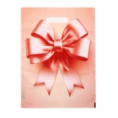 Пакет с принтом в виде банта с вырубной ручкой (30х40 см) - Сима-Ленд - купить с доставкой в Сергиевом Посаде