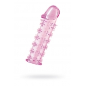 Розовая насадка на пенис с шипами - 12,5 см. - A-toys - в Сергиевом Посаде купить с доставкой