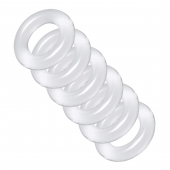 Комплект из 6 прозрачных эрекционных колец Ring Master Custom Ball Stretcher Kit - XR Brands - в Сергиевом Посаде купить с доставкой