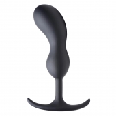 Черный массажер простаты с утяжелителями Premium Silicone Weighted Prostate Plug Large - 18,8 см. - XR Brands - в Сергиевом Посаде купить с доставкой