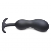 Черный массажер простаты с утяжелителями Premium Silicone Weighted Prostate Plug XL - 20,8 см. - XR Brands - в Сергиевом Посаде купить с доставкой