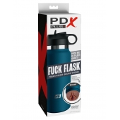 Смуглый мастурбатор-вагина в синей колбе F*ck Flask - Pipedream - в Сергиевом Посаде купить с доставкой