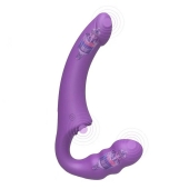 Фиолетовый безремневой страпон Straples Strap-On Dildo - Erokay - купить с доставкой в Сергиевом Посаде