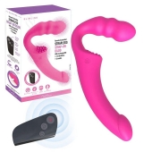 Розовый безремневой страпон Straples Strap-On Dildo - Erokay - купить с доставкой в Сергиевом Посаде