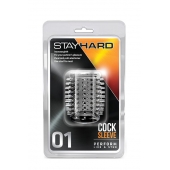 Прозрачная насадка с шипами STAY HARD COCK SLEEVE 01 CLEAR - Blush Novelties - в Сергиевом Посаде купить с доставкой