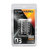 Прозрачная насадка с шипами и шишечками STAY HARD COCK SLEEVE 03 CLEAR - Blush Novelties - в Сергиевом Посаде купить с доставкой