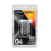 Прозрачная насадка с бороздками STAY HARD COCK SLEEVE 04 CLEAR - Blush Novelties - в Сергиевом Посаде купить с доставкой