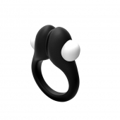 Черное эрекционное кольцо Zippy Vibrating Ring With Bullet - Adrien Lastic - в Сергиевом Посаде купить с доставкой