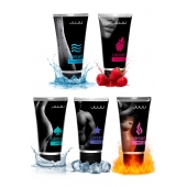 Набор из 5 лубрикантов JUJU (увлажняющий, Hot+, Long, Anal, малина) - JuJu - купить с доставкой в Сергиевом Посаде