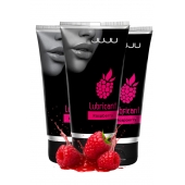 Набор из 3 съедобных лубрикантов JUJU со вкусом малины - JuJu - купить с доставкой в Сергиевом Посаде