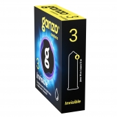 Супертонкие презервативы Ganzo Invisible - 3 шт. - Ganzo - купить с доставкой в Сергиевом Посаде