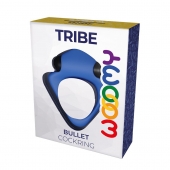 Синее эрекционное кольцо Wooomy Tribeс с вибрацией - Adrien Lastic - в Сергиевом Посаде купить с доставкой