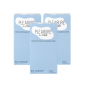 Набор из 3 упаковок ультратонких презервативов Pleasure Lab (по 12 шт.) - Pleasure Lab - купить с доставкой в Сергиевом Посаде