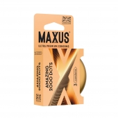 Точечные презервативы MAXUS 2000 Amazing Dots с железным кейсом - 3 шт. - Maxus - купить с доставкой в Сергиевом Посаде