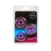 Набор из 3 лиловых эрекционных колец различной формы - Erowoman-Eroman - в Сергиевом Посаде купить с доставкой