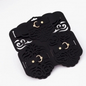 Фигурный набор для БДСМ-игр с узорами и золотистой фурнитурой - Crazy Handmade - купить с доставкой в Сергиевом Посаде