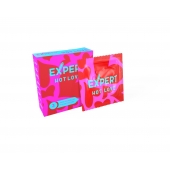 Презервативы с разогревающим эффектом Expert Hot Love - 3 шт. - Expert - купить с доставкой в Сергиевом Посаде