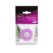 Лиловое эрекционное кольцо с 2 рядами стимулирующих шариков - Erowoman-Eroman - в Сергиевом Посаде купить с доставкой