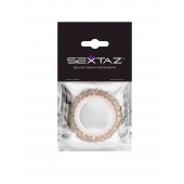 Эрекционное кольцо с бежевыми «ресничками» - Sextaz - в Сергиевом Посаде купить с доставкой