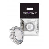 Эластичное эрекционное кольцо с длинными черными «ресничками» - Sextaz - в Сергиевом Посаде купить с доставкой