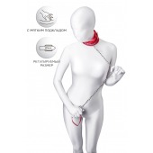 Красный ошейник с подкладкой из меха - ToyFa - купить с доставкой в Сергиевом Посаде