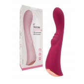 Малиновый вибратор для G-стимуляции - 19,1 см. - Erokay