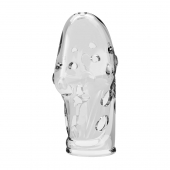 Прозрачная насадка на пенис Booker - 8 см. - Baile - в Сергиевом Посаде купить с доставкой