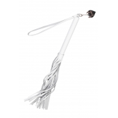 Белая кожаная плеть - 50 см. - Pecado - купить с доставкой в Сергиевом Посаде