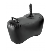 Черное надувное кресло с платформой для фиксации дилдо Body Dock Inflatable Love Seat - Pipedream - купить с доставкой в Сергиевом Посаде
