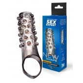 Дымчатая насадка на пенис с выпуклостями - 11 см. - Sex Expert - в Сергиевом Посаде купить с доставкой