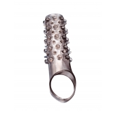 Дымчатая насадка на пенис с шипами и выпуклостями - 12 см. - Sex Expert - в Сергиевом Посаде купить с доставкой