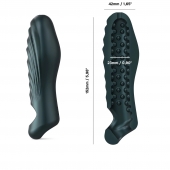 Серая силиконовая насадка на пенис с подхватом Manwan Ryzer - Manwan - в Сергиевом Посаде купить с доставкой