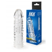 Прозрачная закрытая насадка на пенис - 17 см. - Sex Expert - в Сергиевом Посаде купить с доставкой