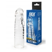 Прозрачная закрытая насадка на член - 15 см. - Sex Expert - в Сергиевом Посаде купить с доставкой