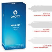 Презервативы OKOTO Mega Mix - 18 шт. - Sitabella - купить с доставкой в Сергиевом Посаде