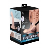 Телесный полый страпон с вибрацией Erection Agents - 24,1 см. - NMC - купить с доставкой в Сергиевом Посаде
