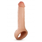 Телесная насадка-удлинитель Thrive 8.75 Inch Realistic Penis Extender Sleeve - 22,2 см. - Blush Novelties - в Сергиевом Посаде купить с доставкой