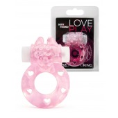 Розовое эрекционное виброкольцо в форме зайчика - 1137 - в Сергиевом Посаде купить с доставкой