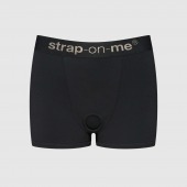 Черные трусики-боксеры для фиксации насадок Strap-on-me Harness Lingerie Allure - size XL - Strap-on-me - купить с доставкой в Сергиевом Посаде