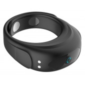 Черное эрекционное виброкольцо на ремешках - Boys of Toys - в Сергиевом Посаде купить с доставкой