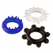 Набор из 3 эрекционных колец разного цвета и рельефа - Boys of Toys - в Сергиевом Посаде купить с доставкой