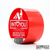 Красный скотч для фиксации Non-Sticky Bondage Tape - 15 м. - Intoyou - купить с доставкой в Сергиевом Посаде