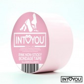 Розовый скотч для фиксации Non-Sticky Bondage Tape - 15 м. - Intoyou - купить с доставкой в Сергиевом Посаде