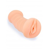 Телесный двусторонний мастурбатор с вибропулей и эрекционными кольцами в комплекте - Sexy Girl - в Сергиевом Посаде купить с доставкой