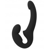 Черный безремневой страпон Share Lite - Fun Factory - купить с доставкой в Сергиевом Посаде