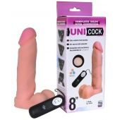 Фаллическая насадка Харнесс UNICOCK 8  с вибрацией - 20 см. - LOVETOY (А-Полимер) - купить с доставкой в Сергиевом Посаде