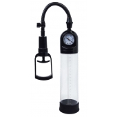 Чёрная вакуумная помпа A-toys с манометром и прозрачной колбой - A-toys - в Сергиевом Посаде купить с доставкой