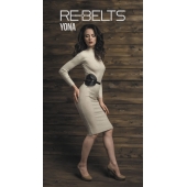 Пояс с клёпками Yona Black - Rebelts - купить с доставкой в Сергиевом Посаде