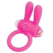 Розовое эрекционное виброкольцо A-toys с ушками - A-toys - в Сергиевом Посаде купить с доставкой