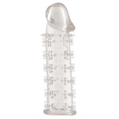 Гелевая прозрачная насадка с шипами - 12 см. - Toyfa Basic - в Сергиевом Посаде купить с доставкой